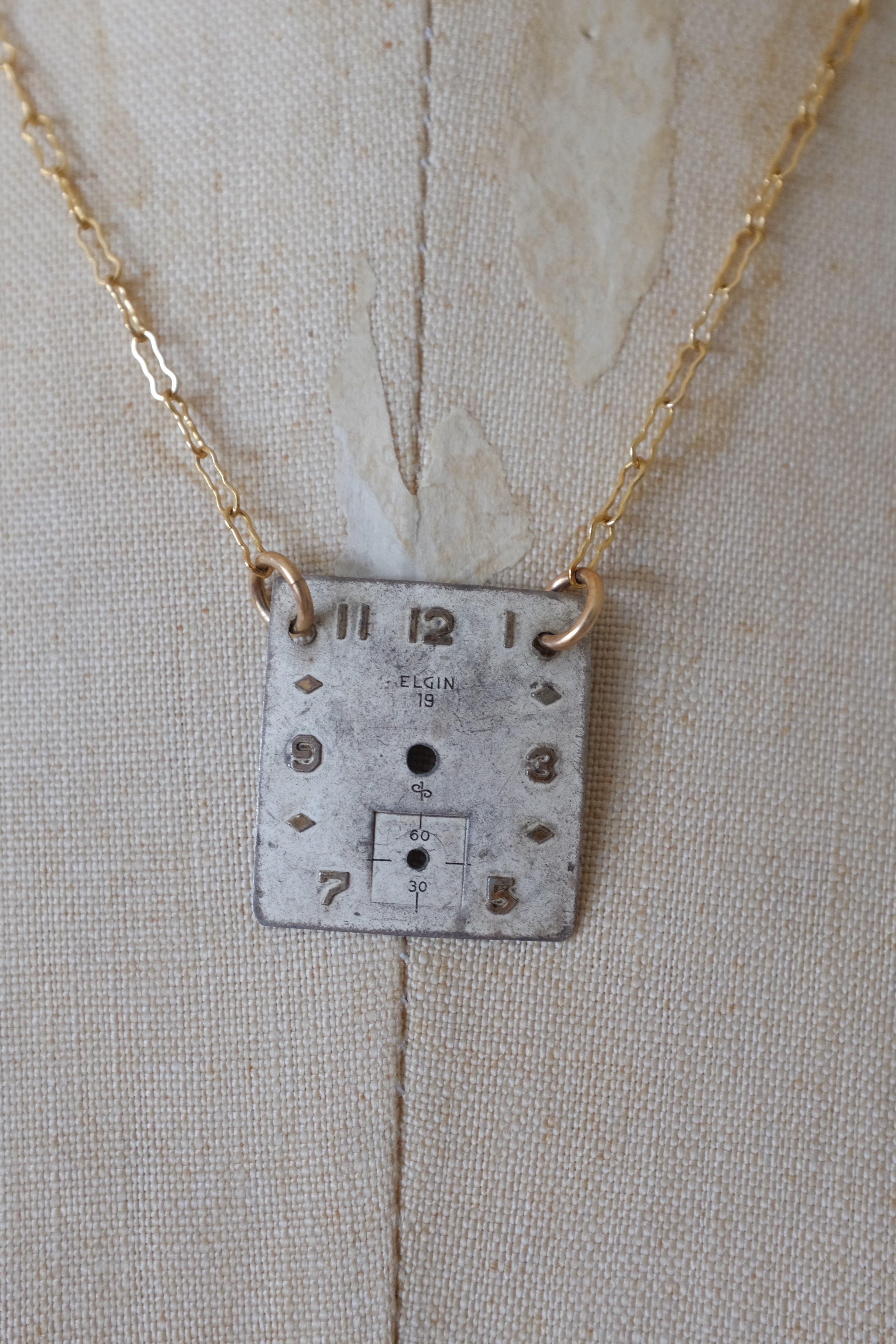 Vintage Watch Face Necklace