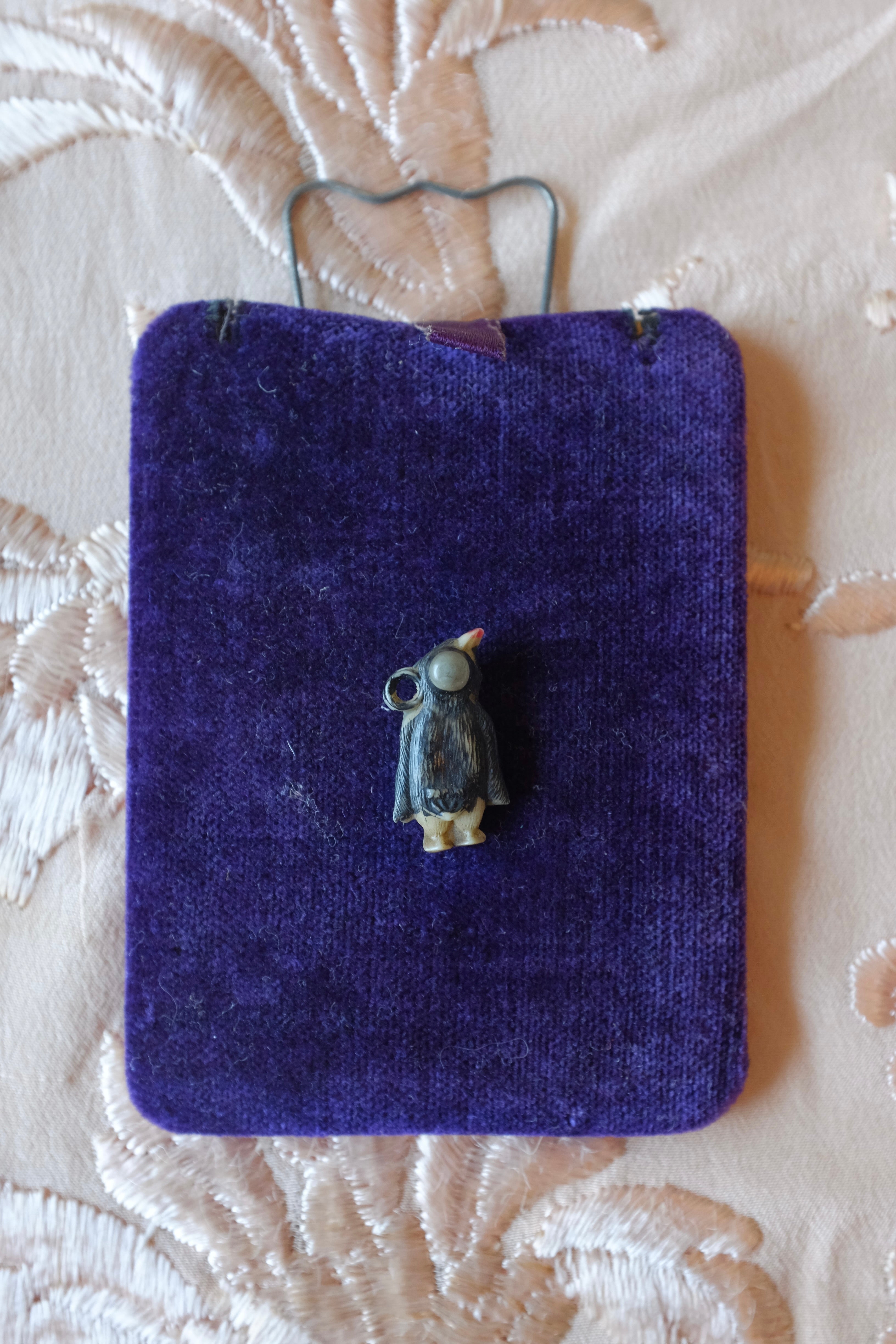 Vintage Celluloid Penguin Charm
