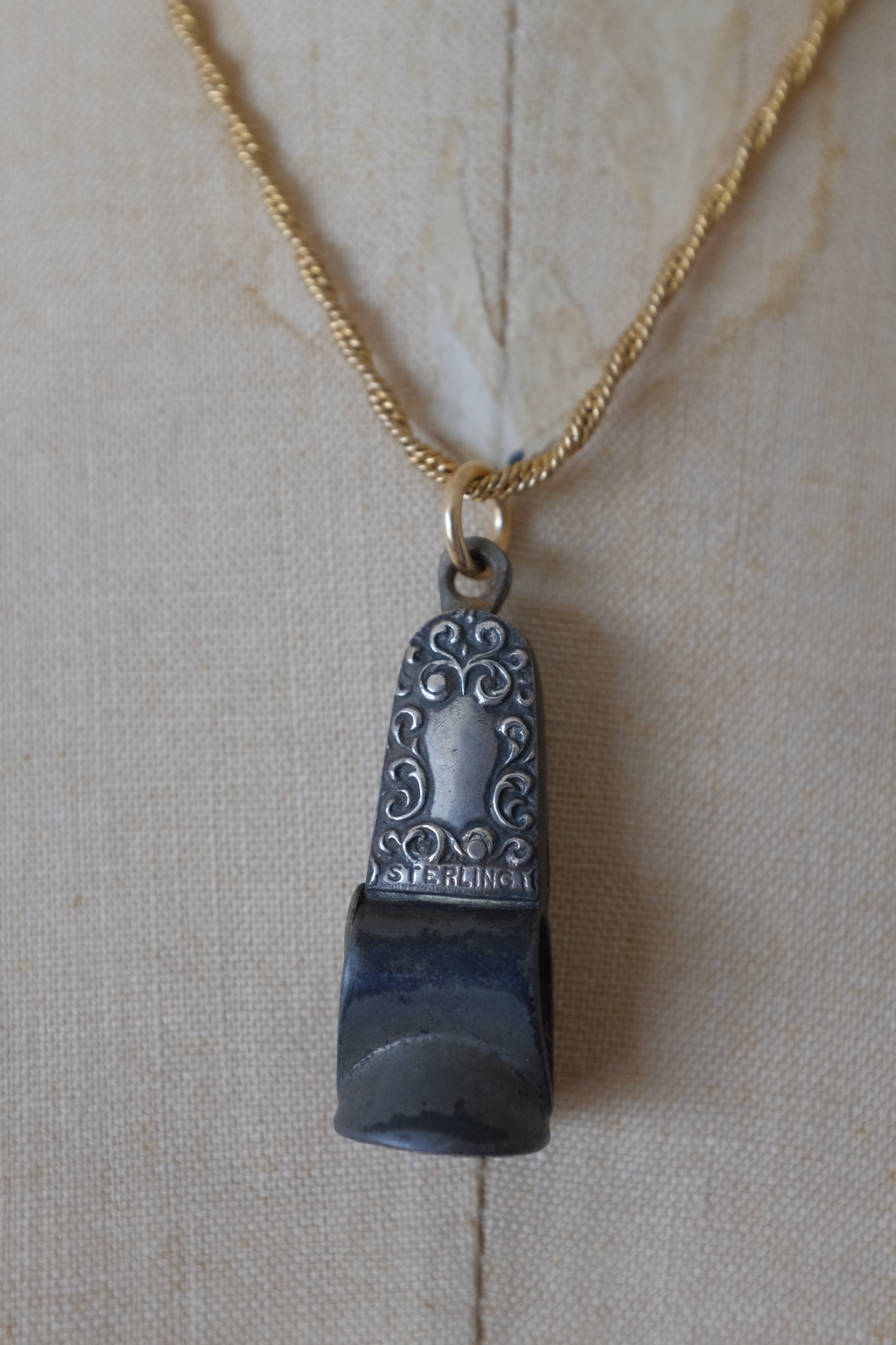 Antique Cigar Cutter Necklace