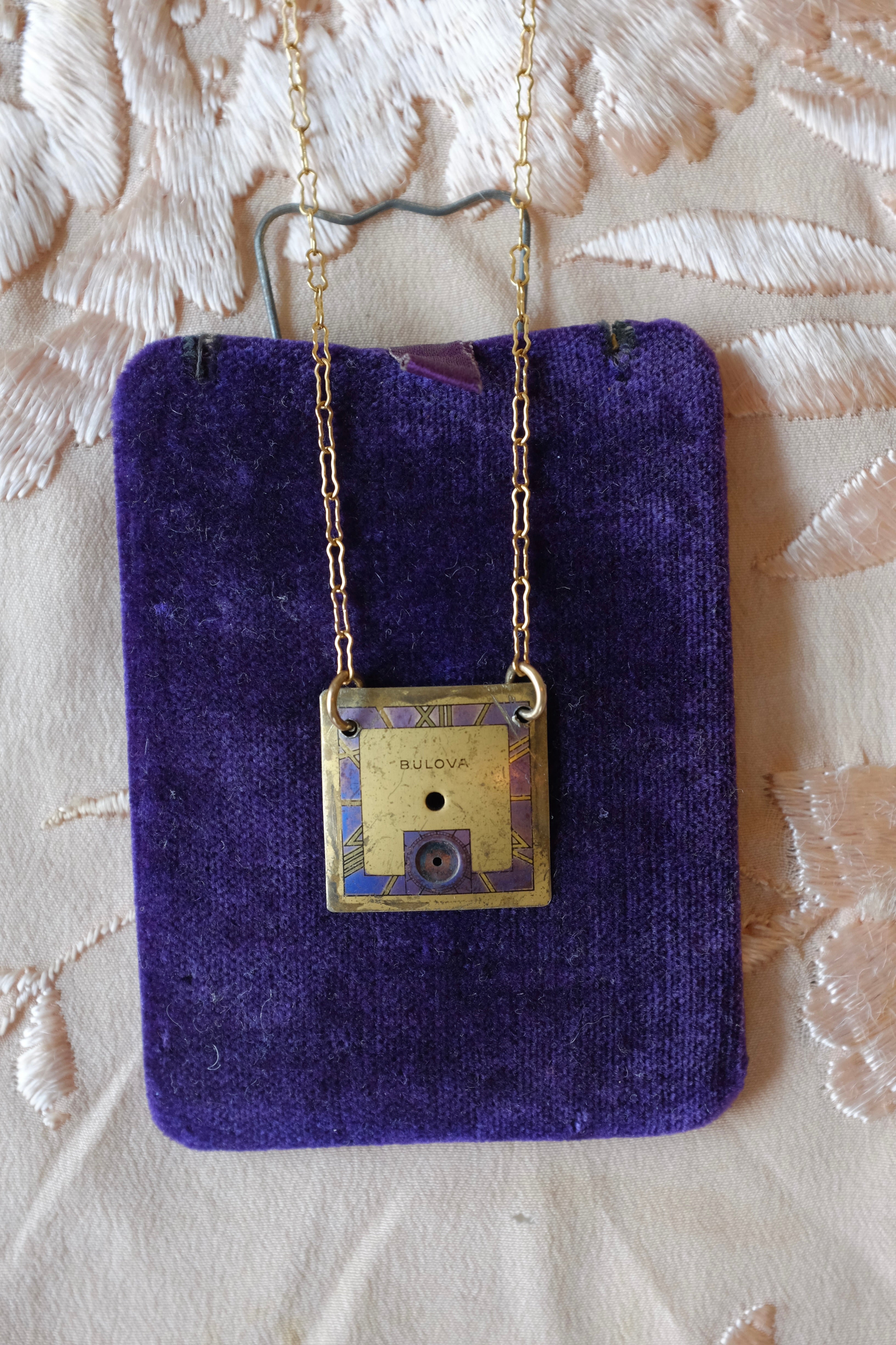 Vintage Watch Face Necklace