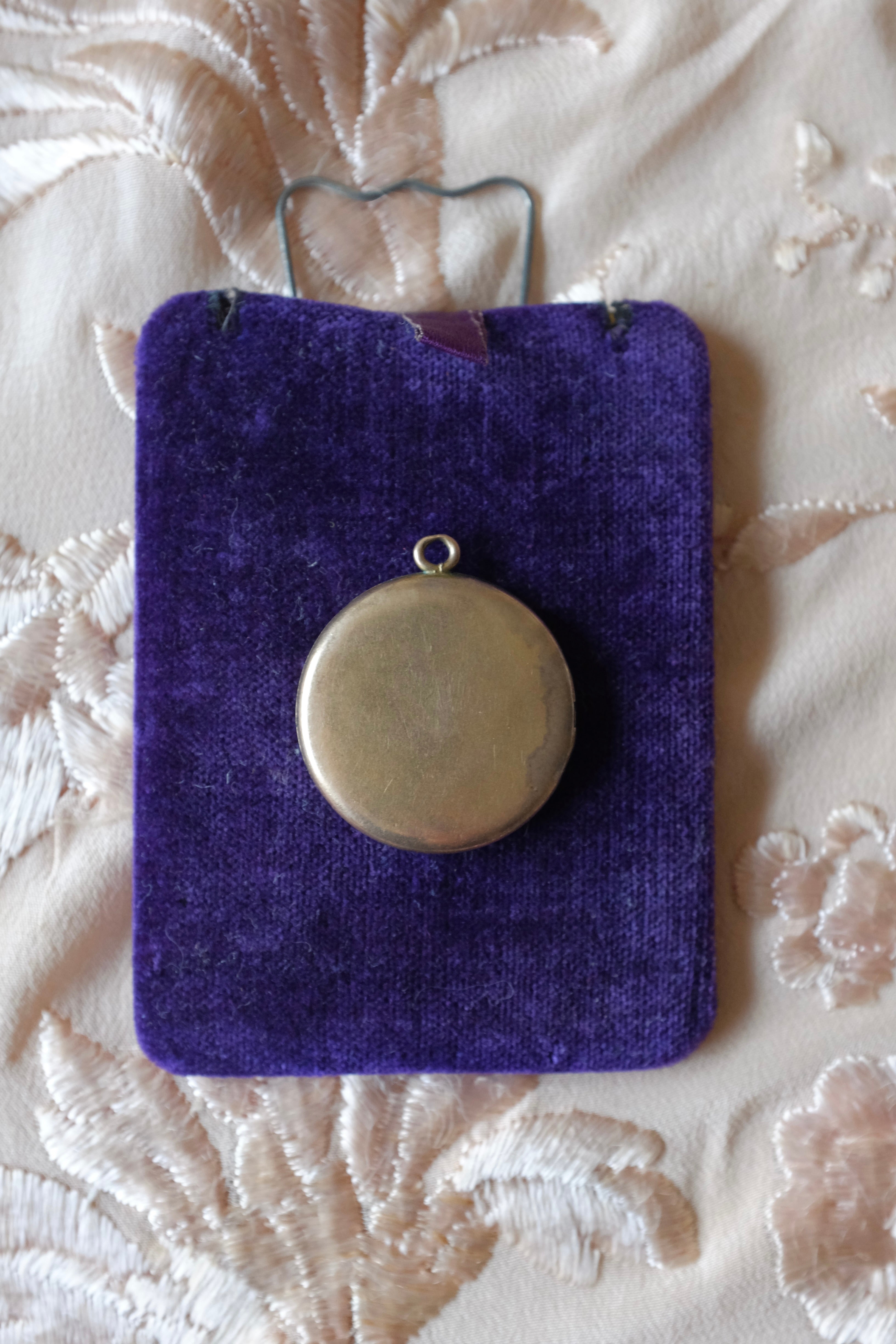 Antique Gold Filled Monogrammed Round Locket