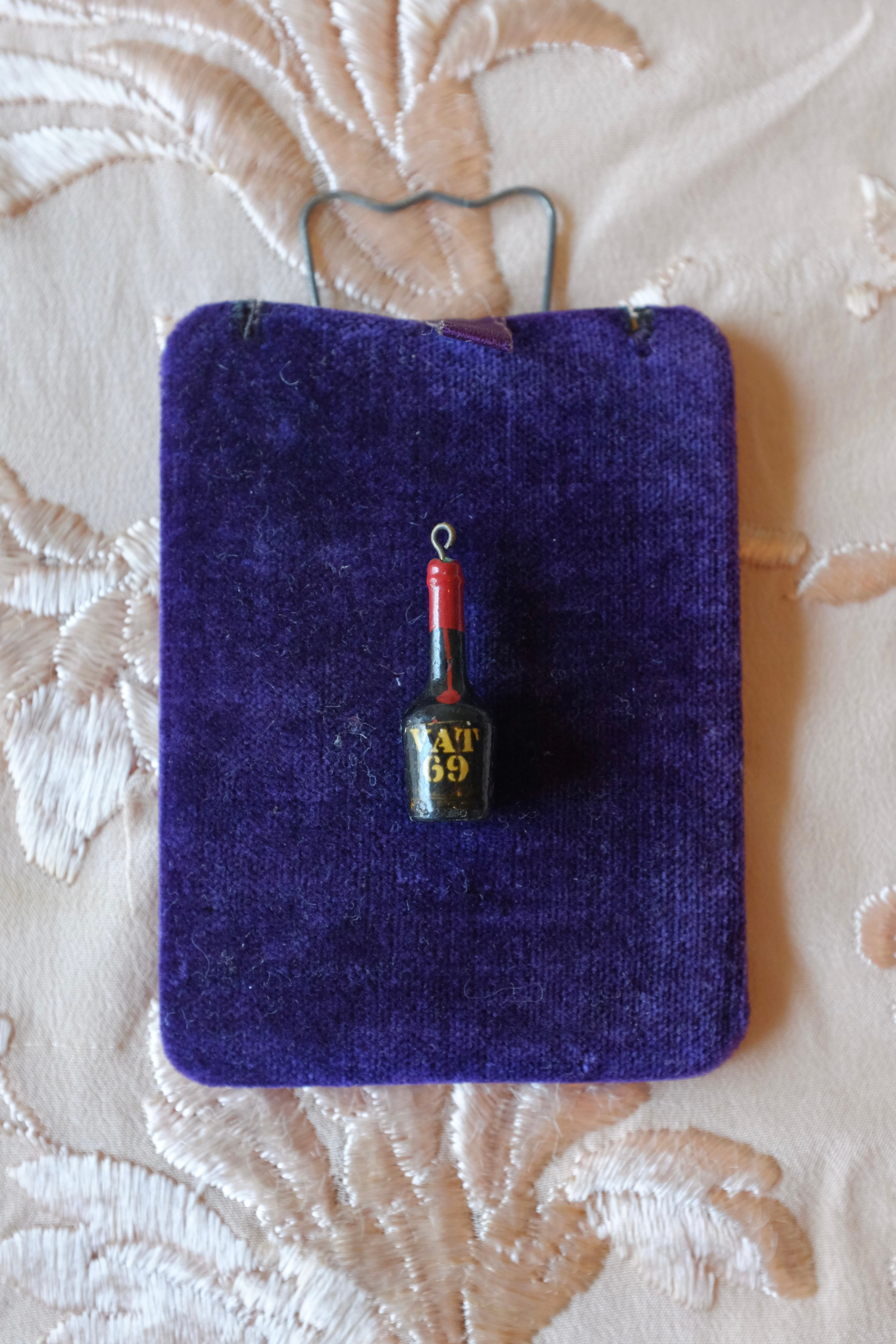 Vintage Vat 69 Bottle Charm