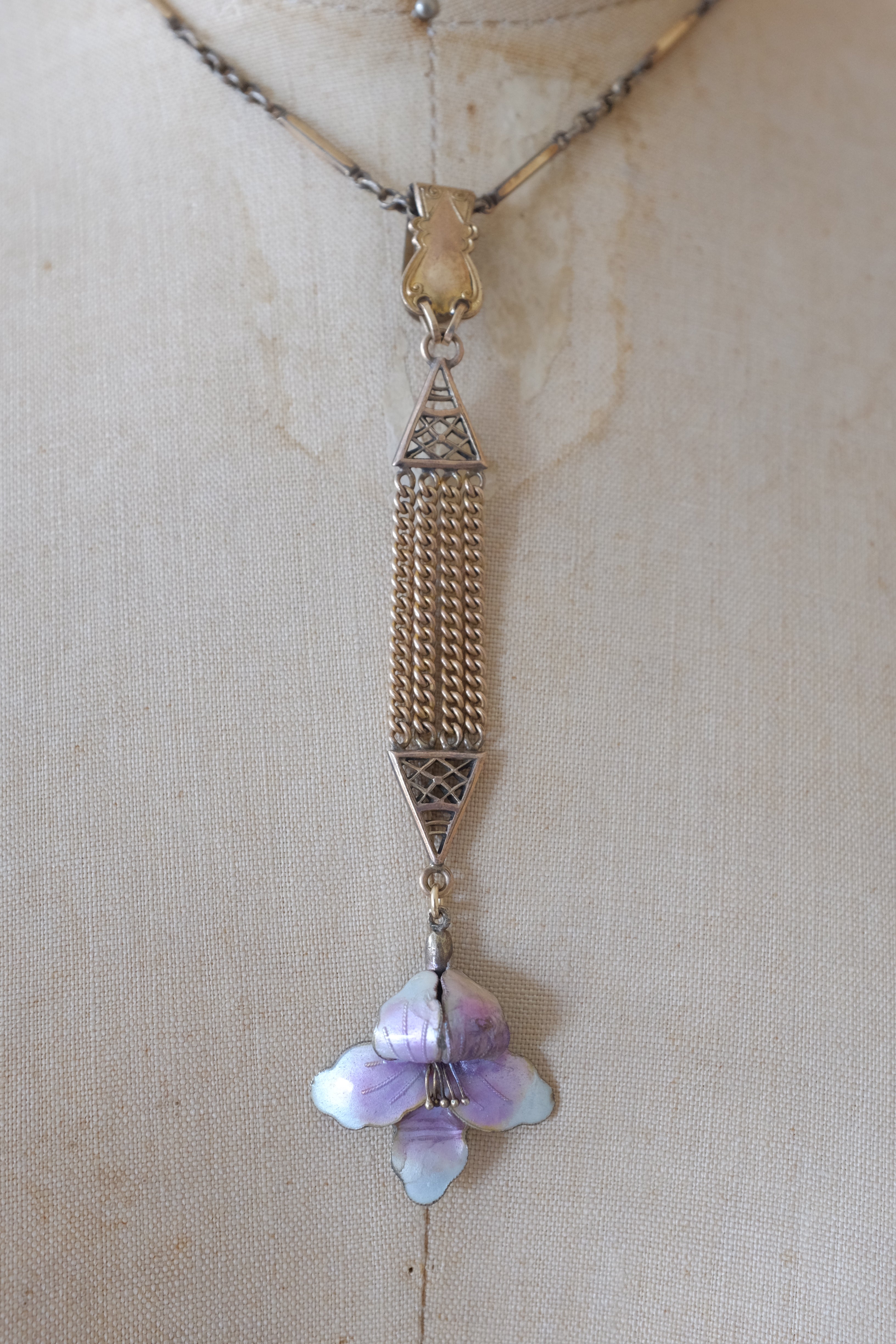 Lady’s Slipper Orchid Necklace