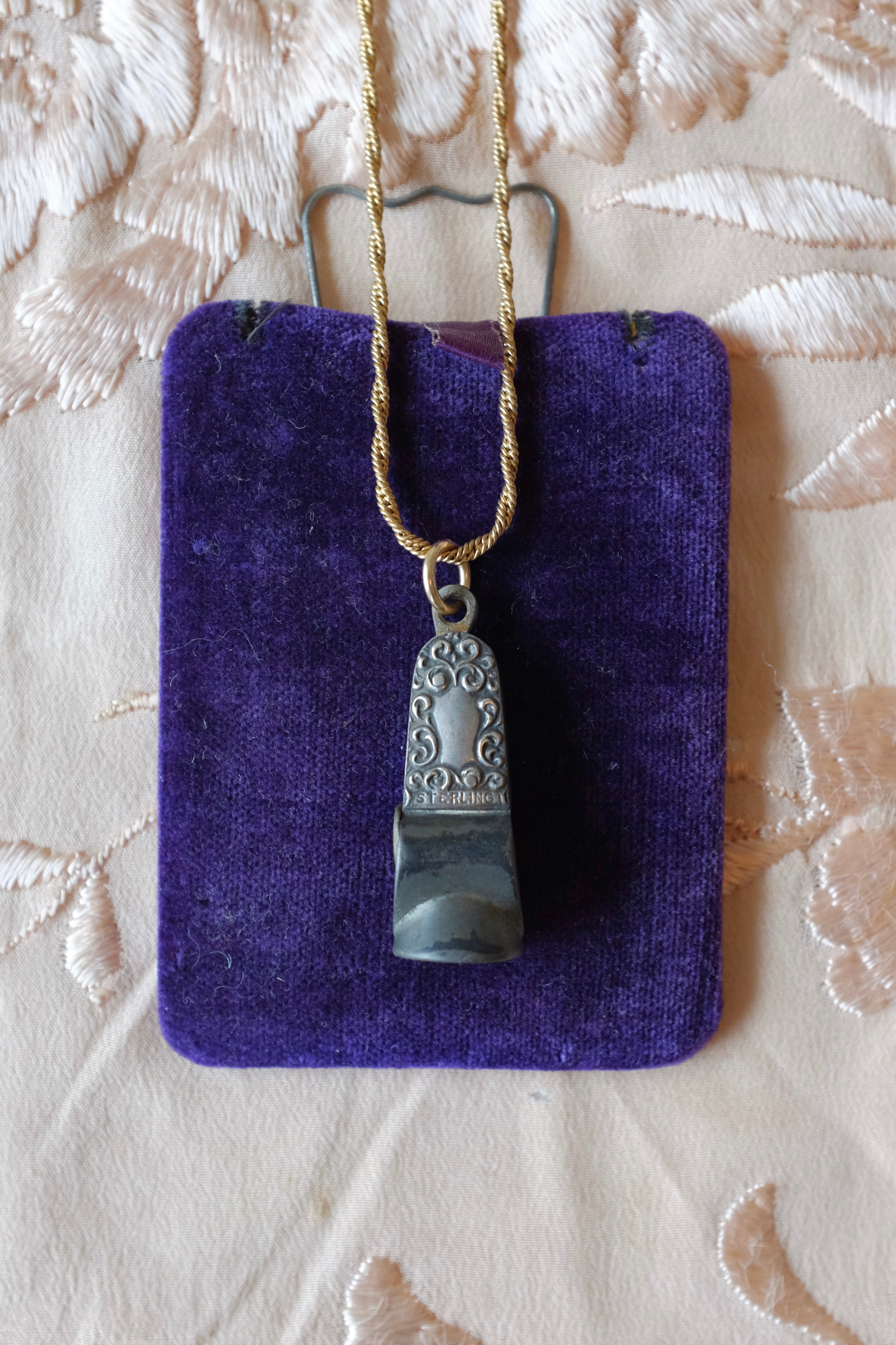 Antique Cigar Cutter Necklace