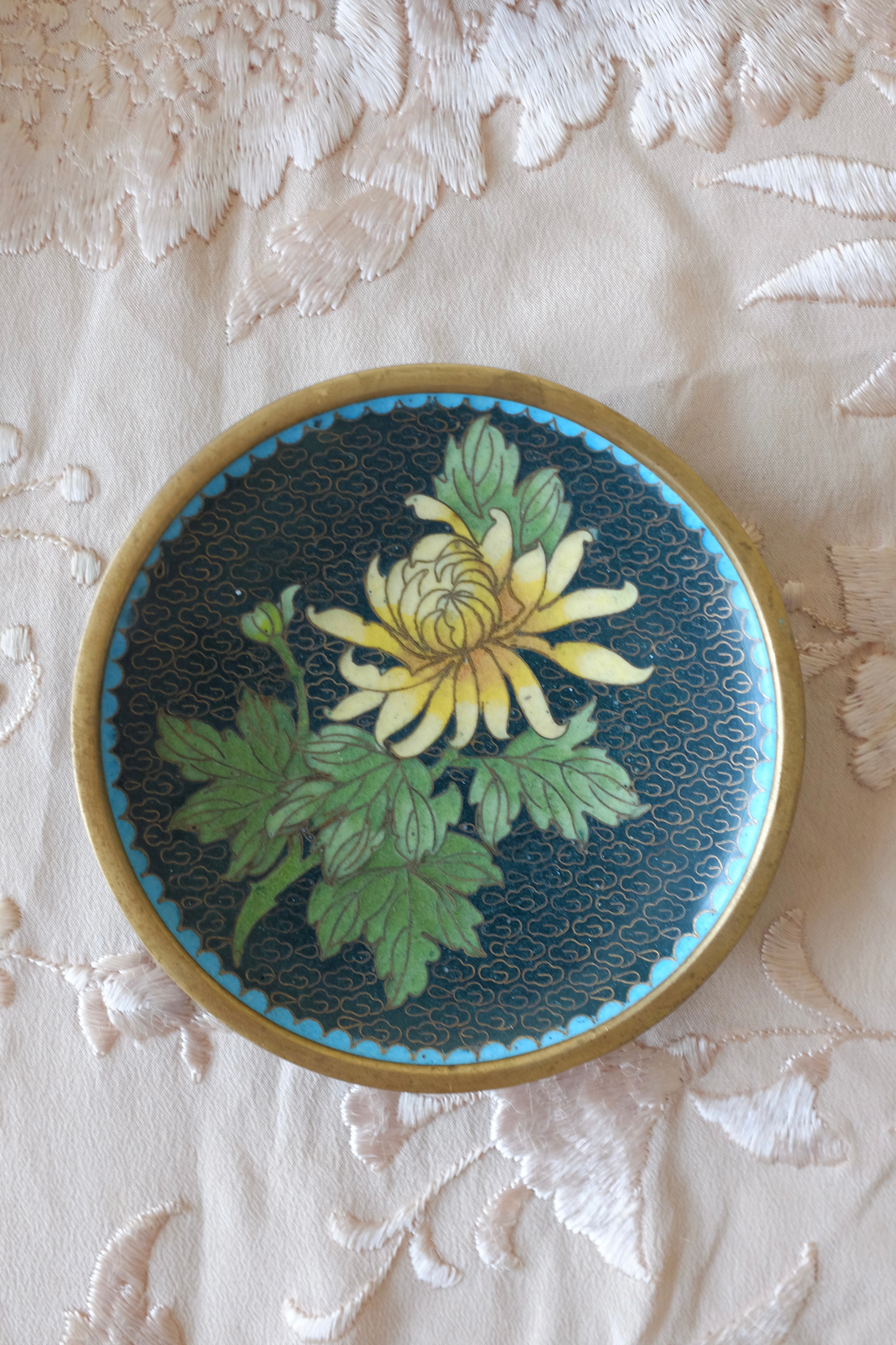 Vintage Cloisonne Trinket Dish