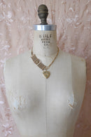 Antique Assym. Buckle Heart Locket Necklace