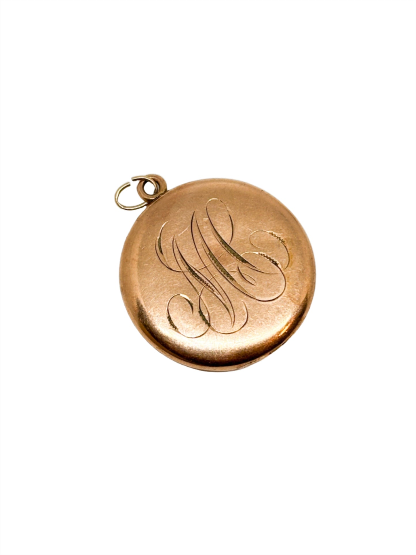 Antique Gold Filled Engraved Hair Locket