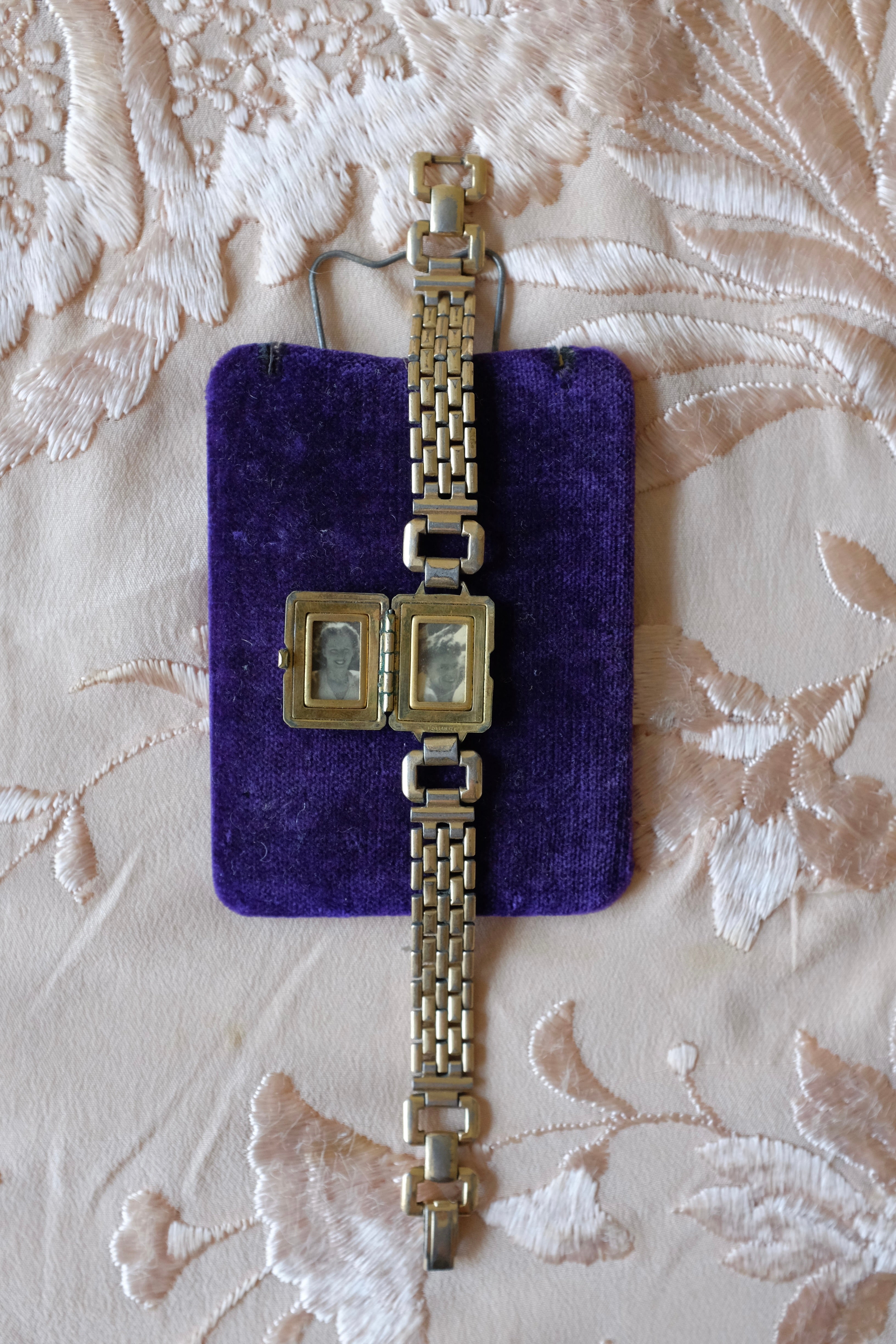 Vintage Gold Filled Locket Bracelet