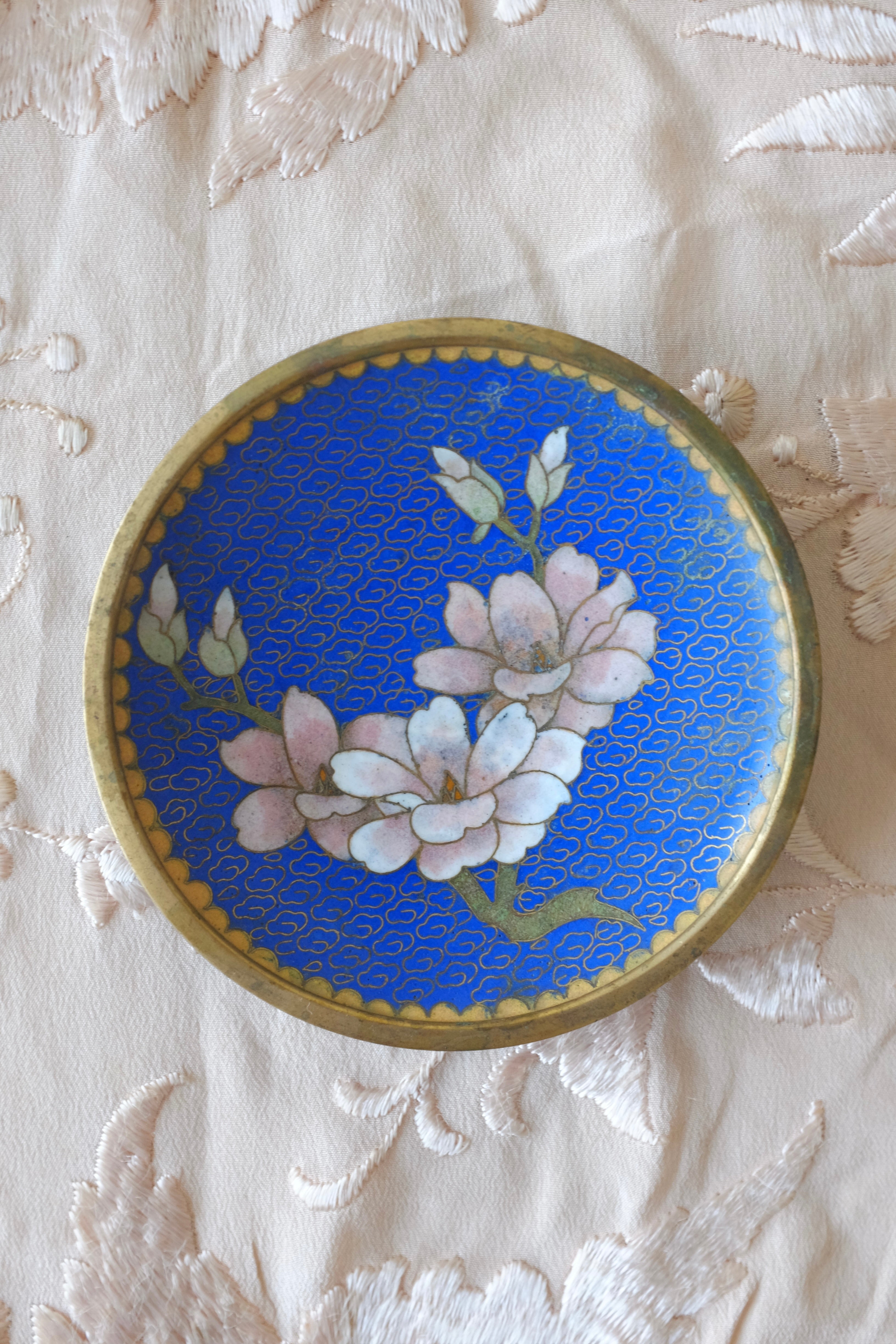 Vintage Cloisonne Trinket Dish