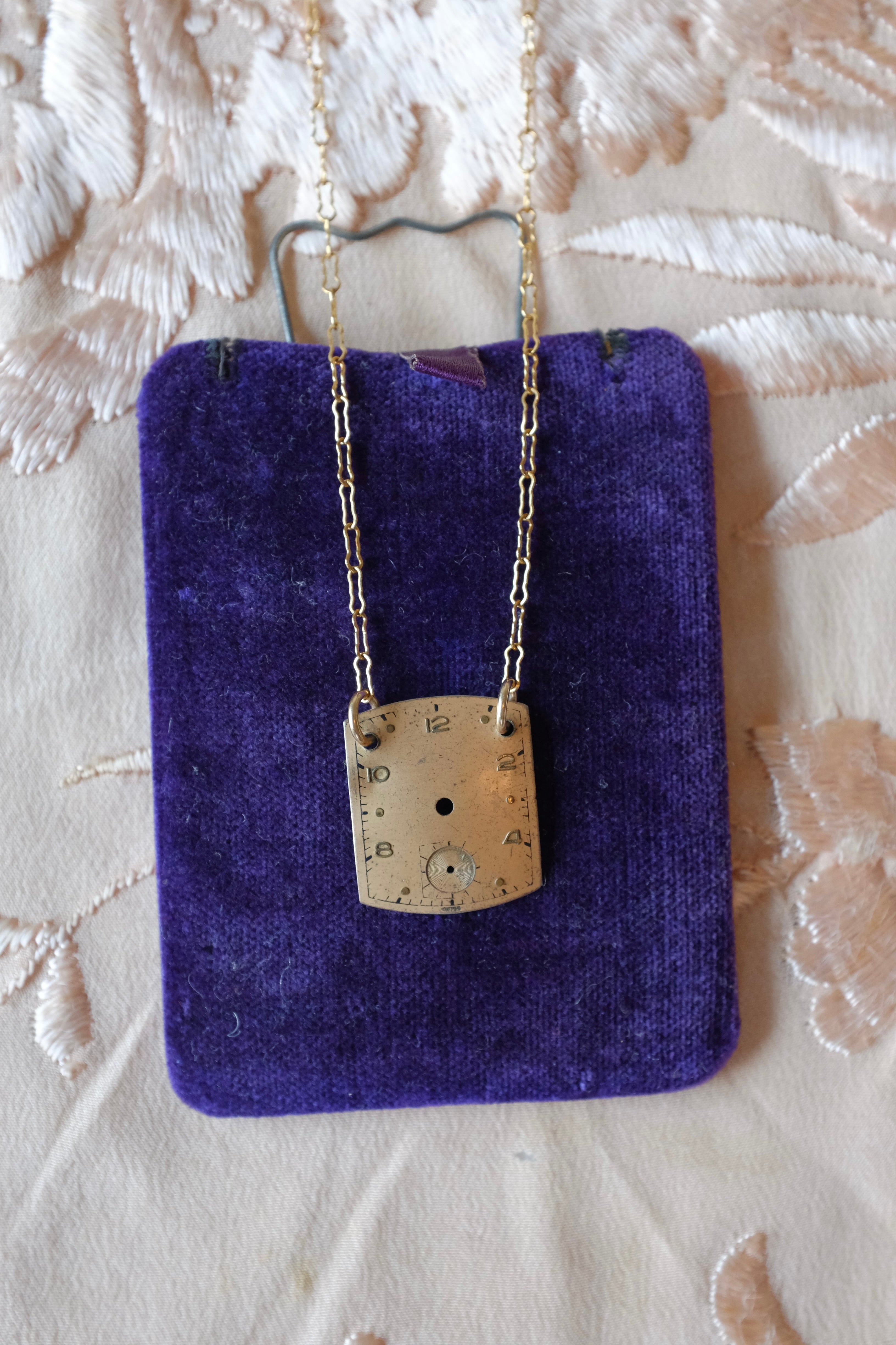 Vintage Watch Face Necklace