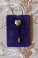 Vintage Gold Heart Stick Pin