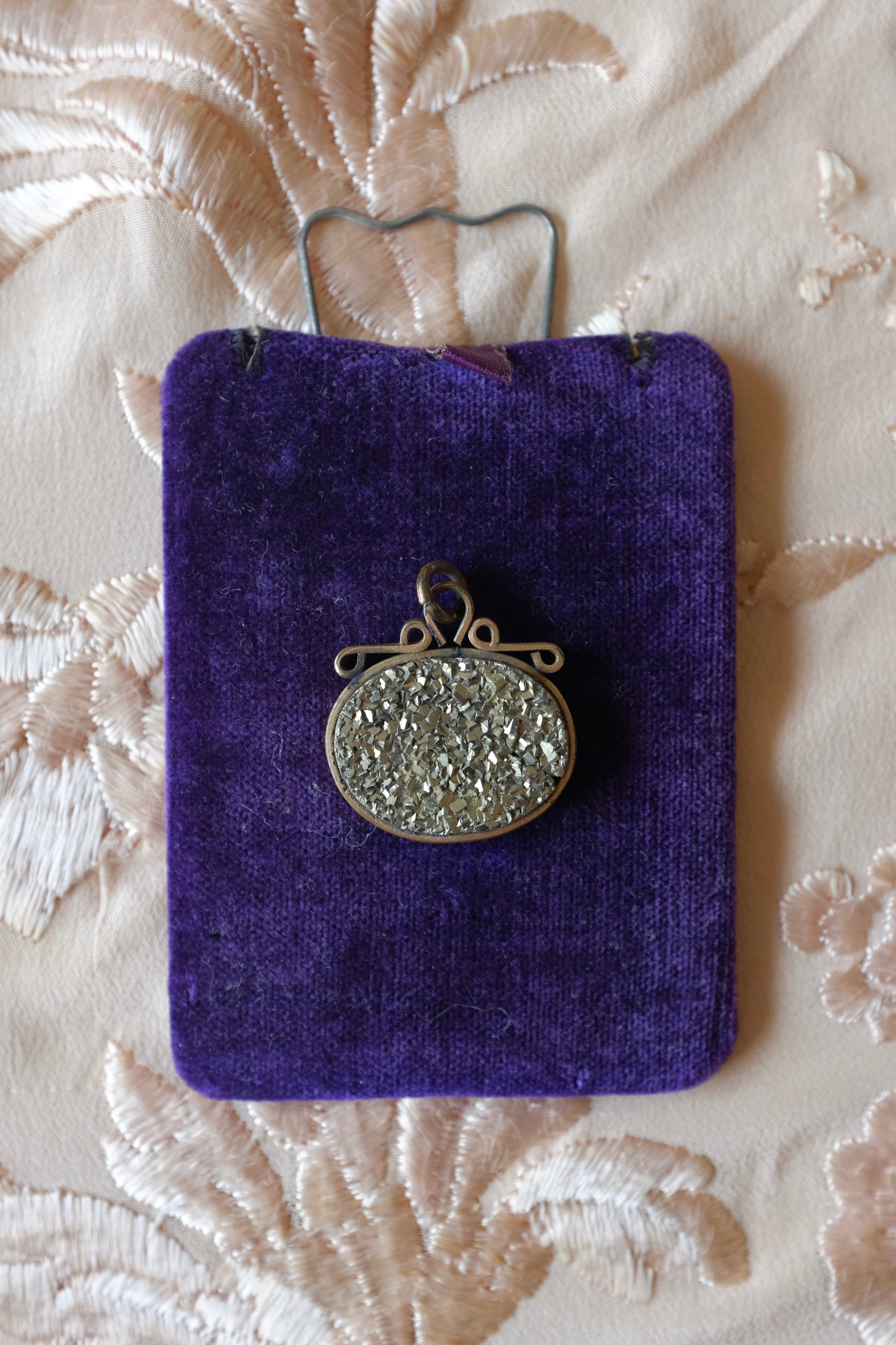 Antique Pyrite Pendant