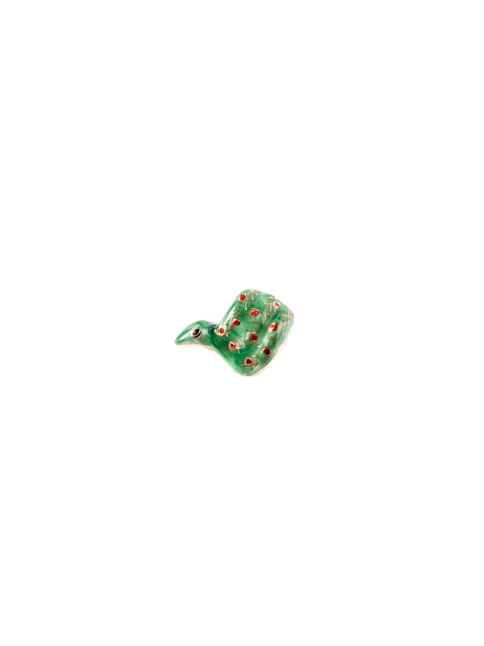 Vintage Hand-Painted Snake Bead