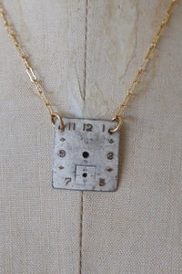 Vintage Watch Face Necklace
