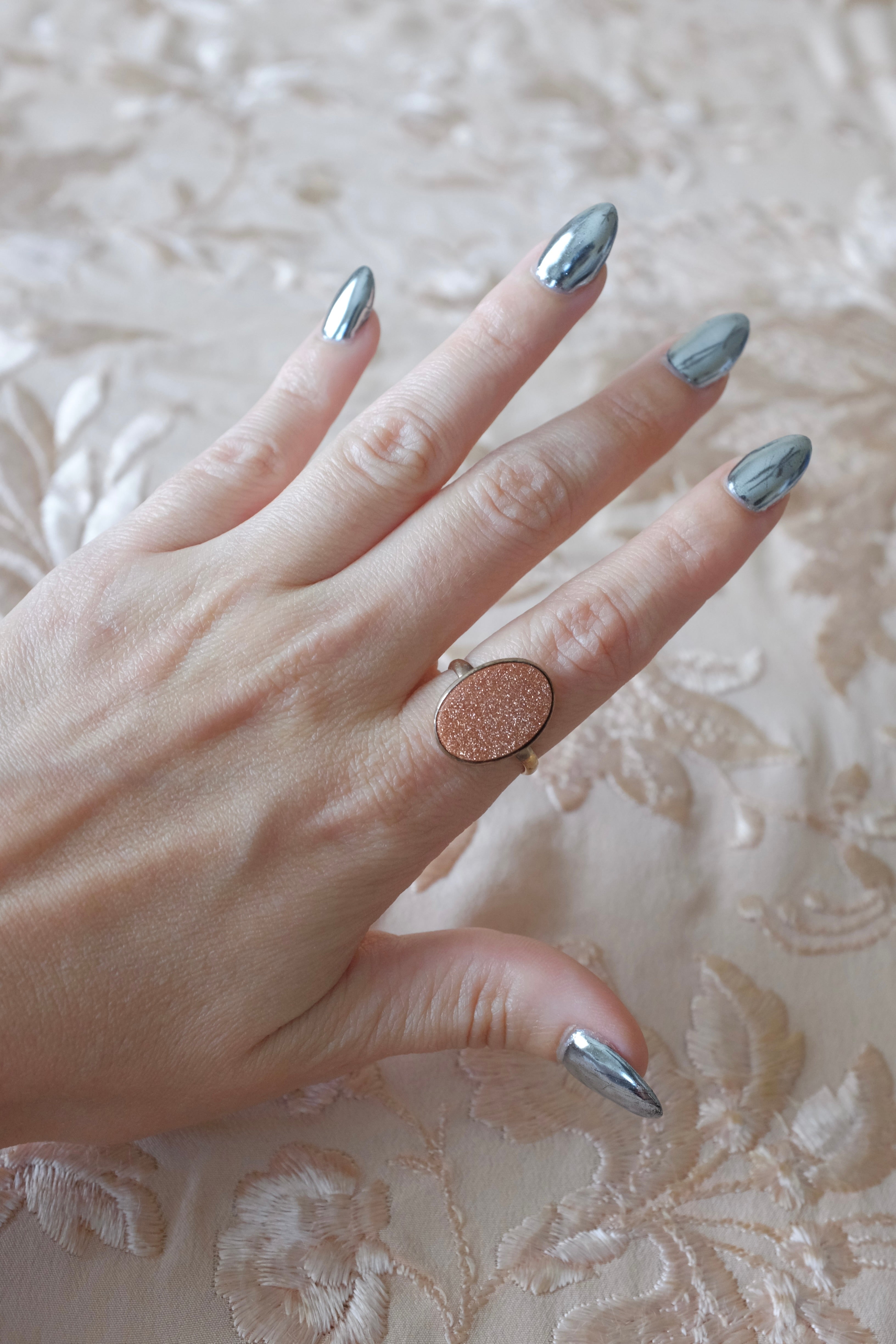 Goldstone Ring