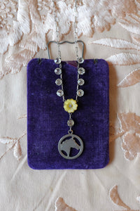 Mustard Mustang Necklace