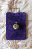 Antique Gold Filled Floral Woven Ball Charm