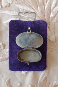 Vintage Silver Abalone Pillbox