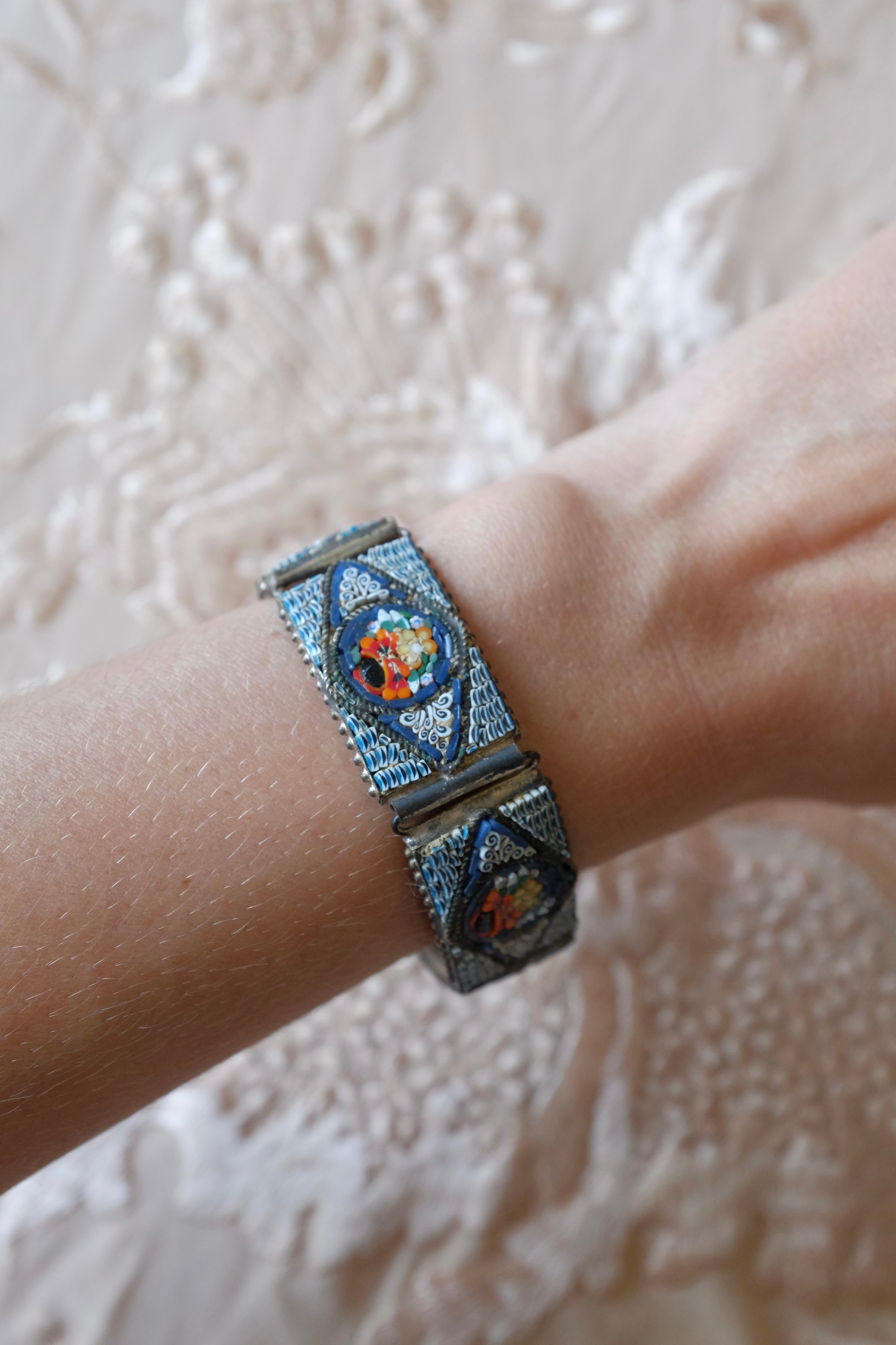 Vintage Micro Mosaic Bracelet