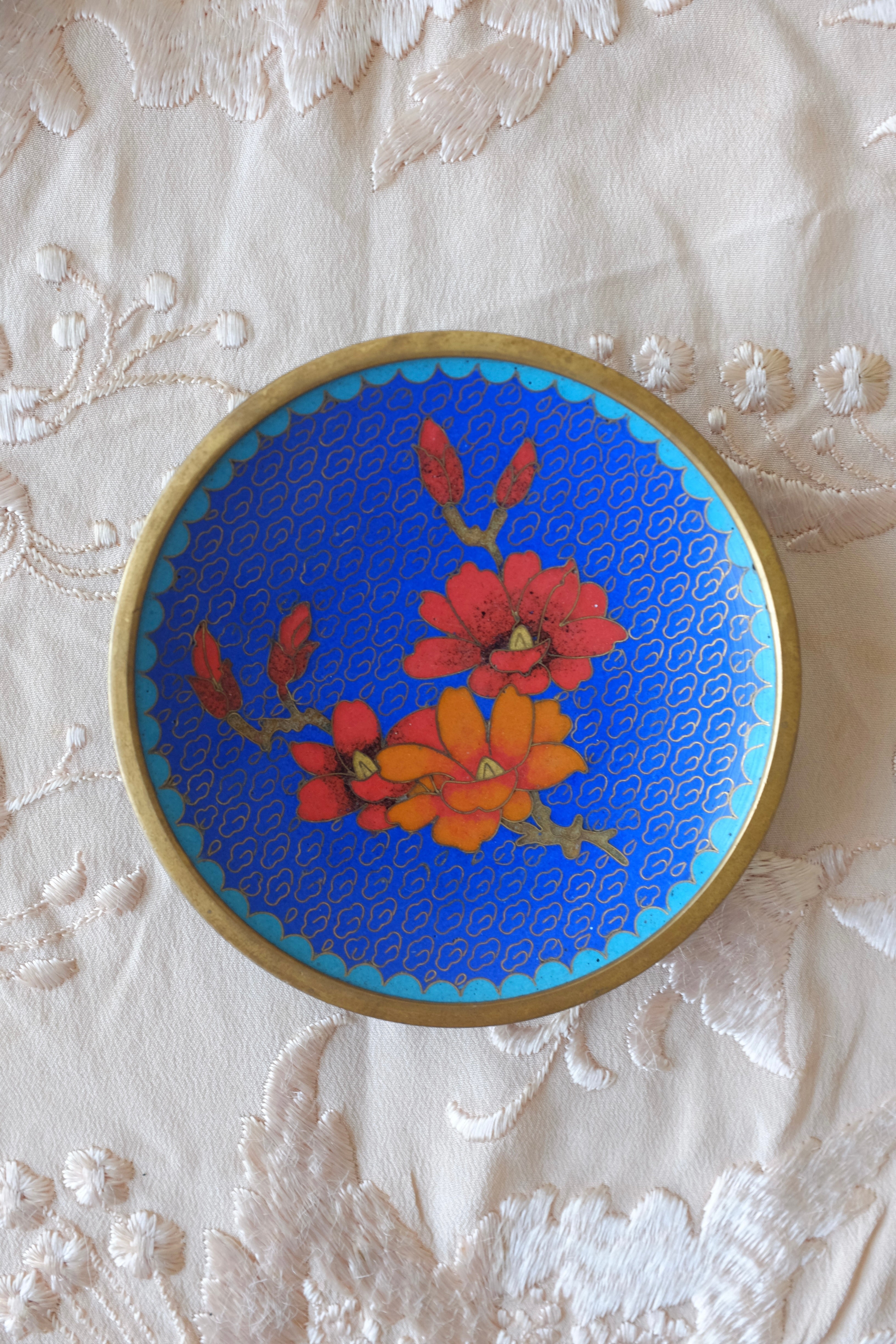 Vintage Cloisonne Trinket Dish