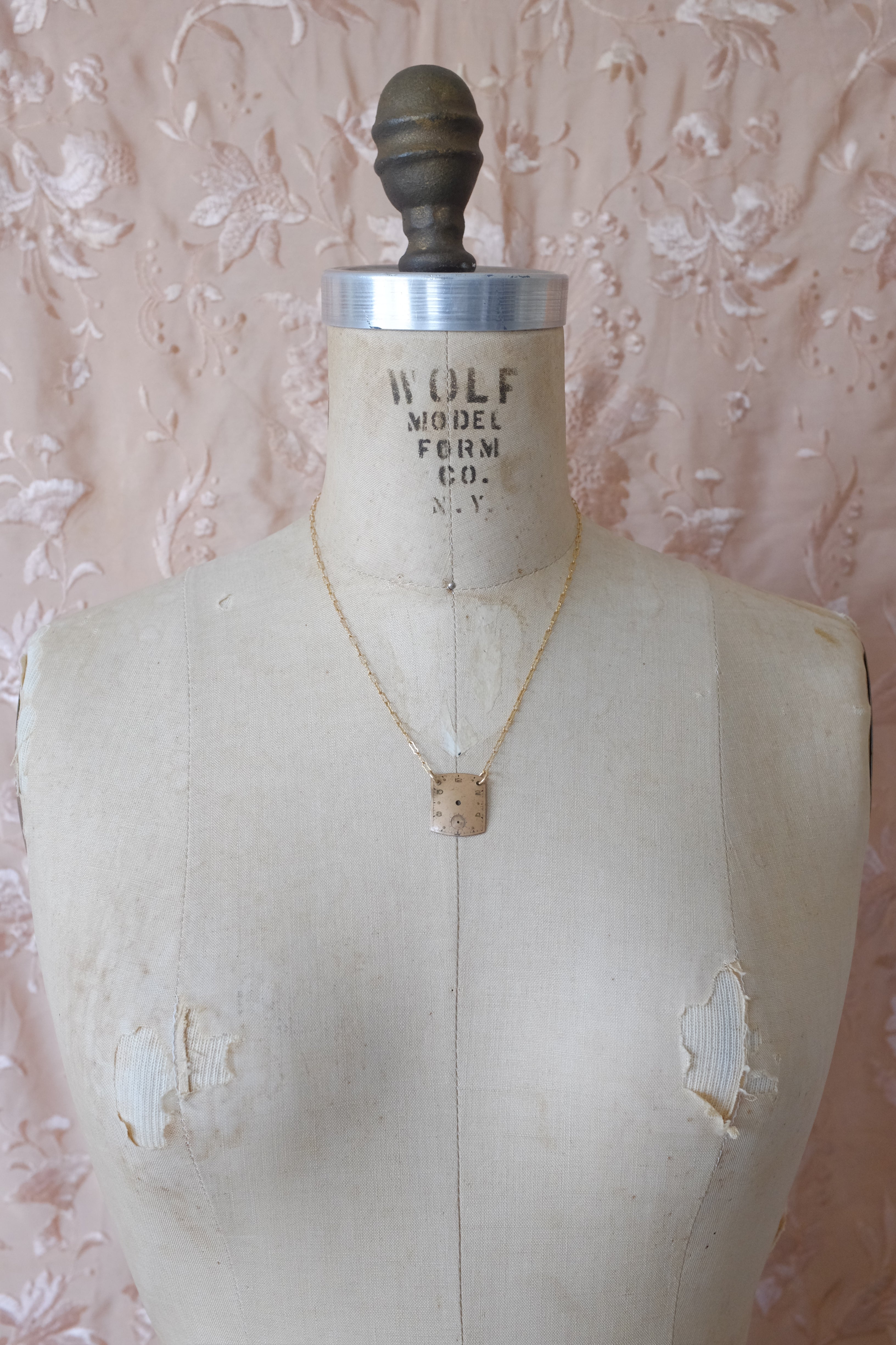 Vintage Watch Face Necklace