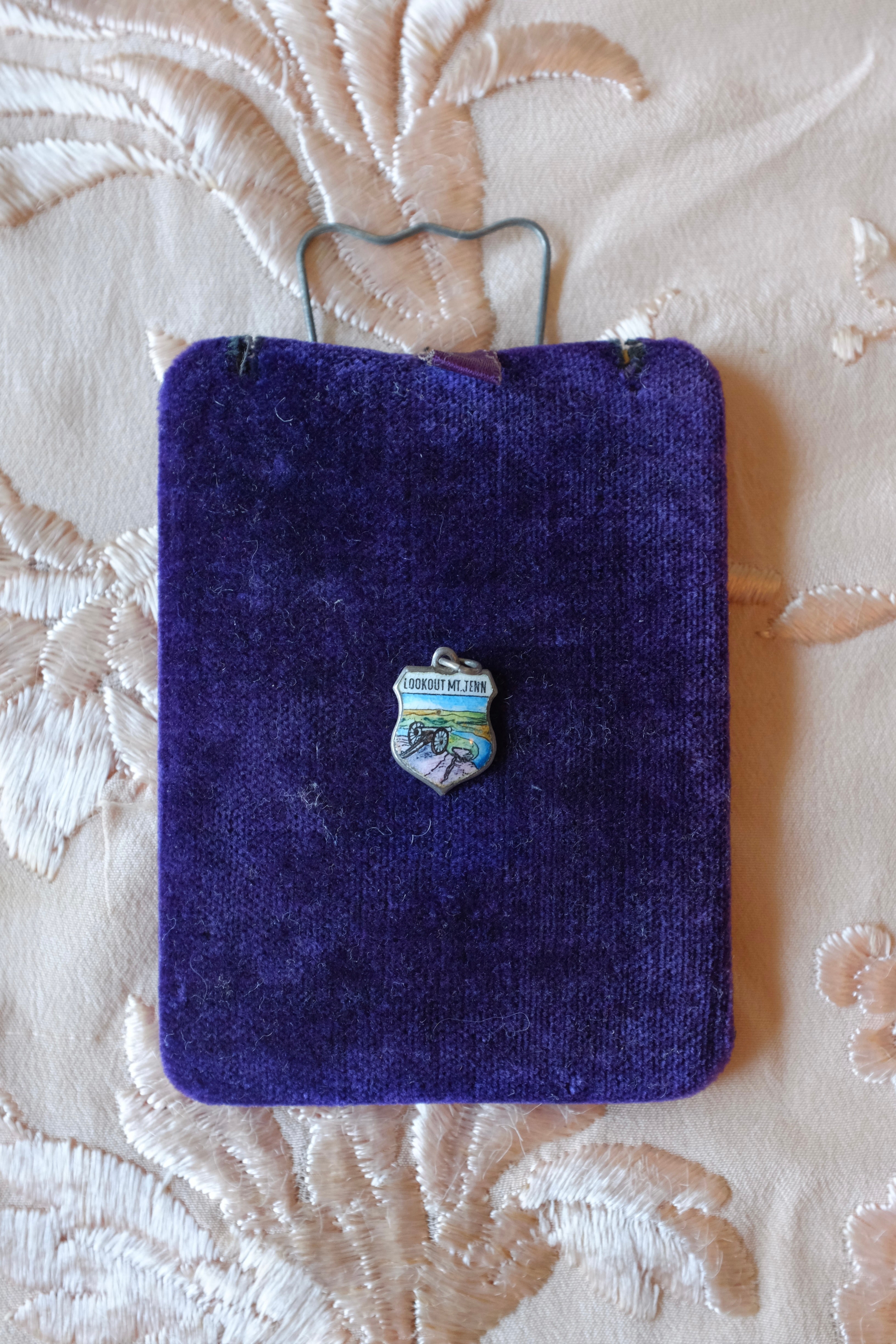 Vintage Sterling Silver Mt. Jenn Shield Charm