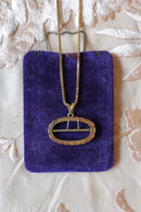 Antique Mini Sash Buckle Pendant Necklace