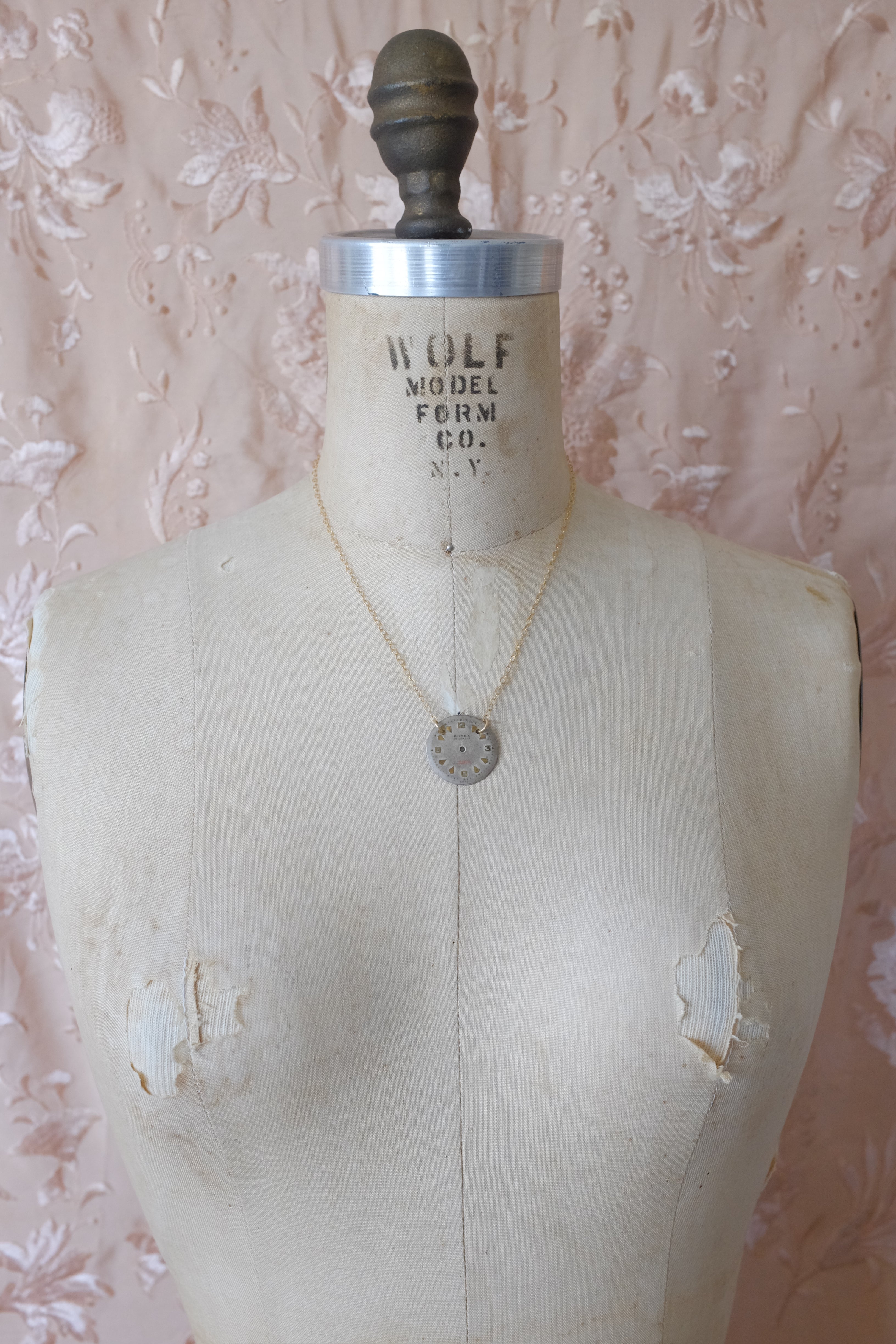 Vintage Watch Face Necklace