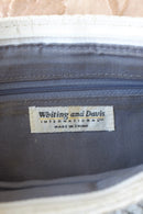 Vintage White Metal Mesh Clutch Bag