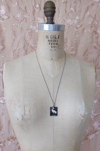 Vintage Sterling Bird Feather Necklace