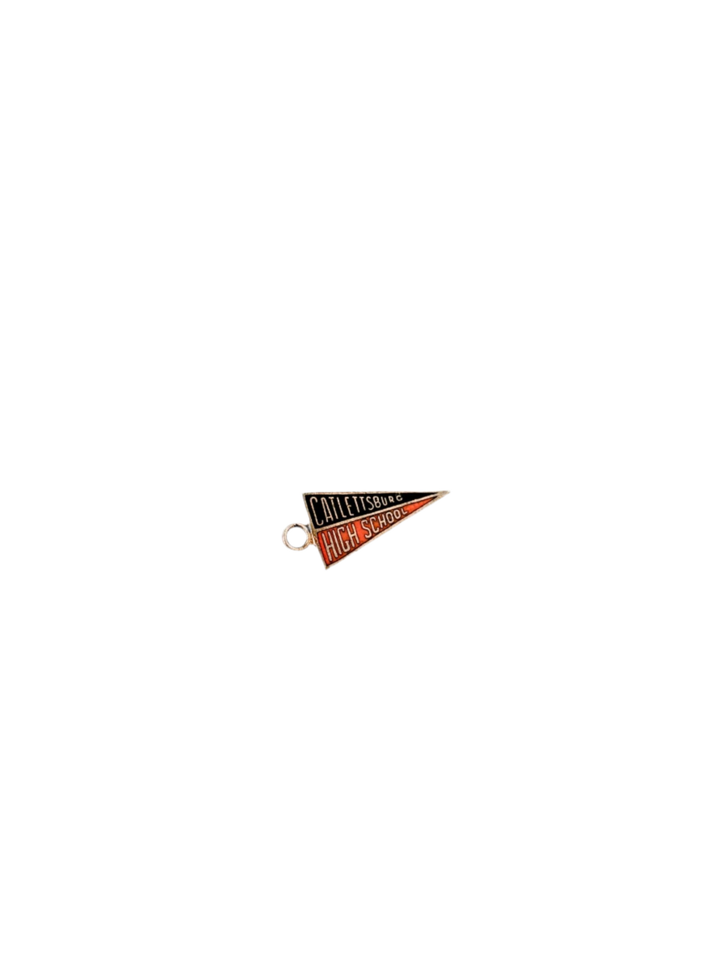 Vintage Tiny Pennant Flag Charm