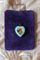 Antique Lucite Shell Cherub Pendant