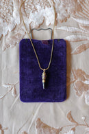 Antique French 18K & Ruby Set Key Necklace