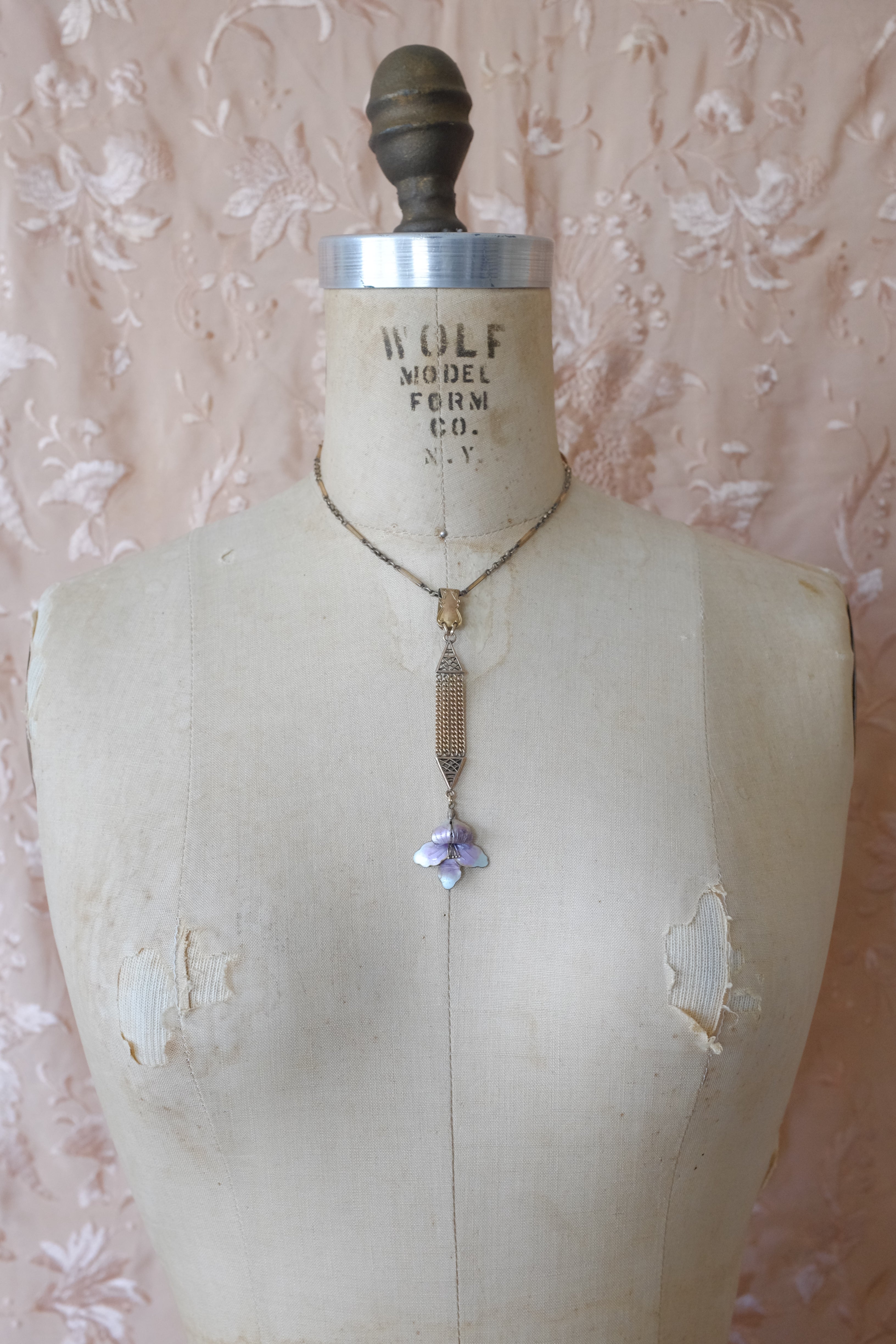 Lady’s Slipper Orchid Necklace