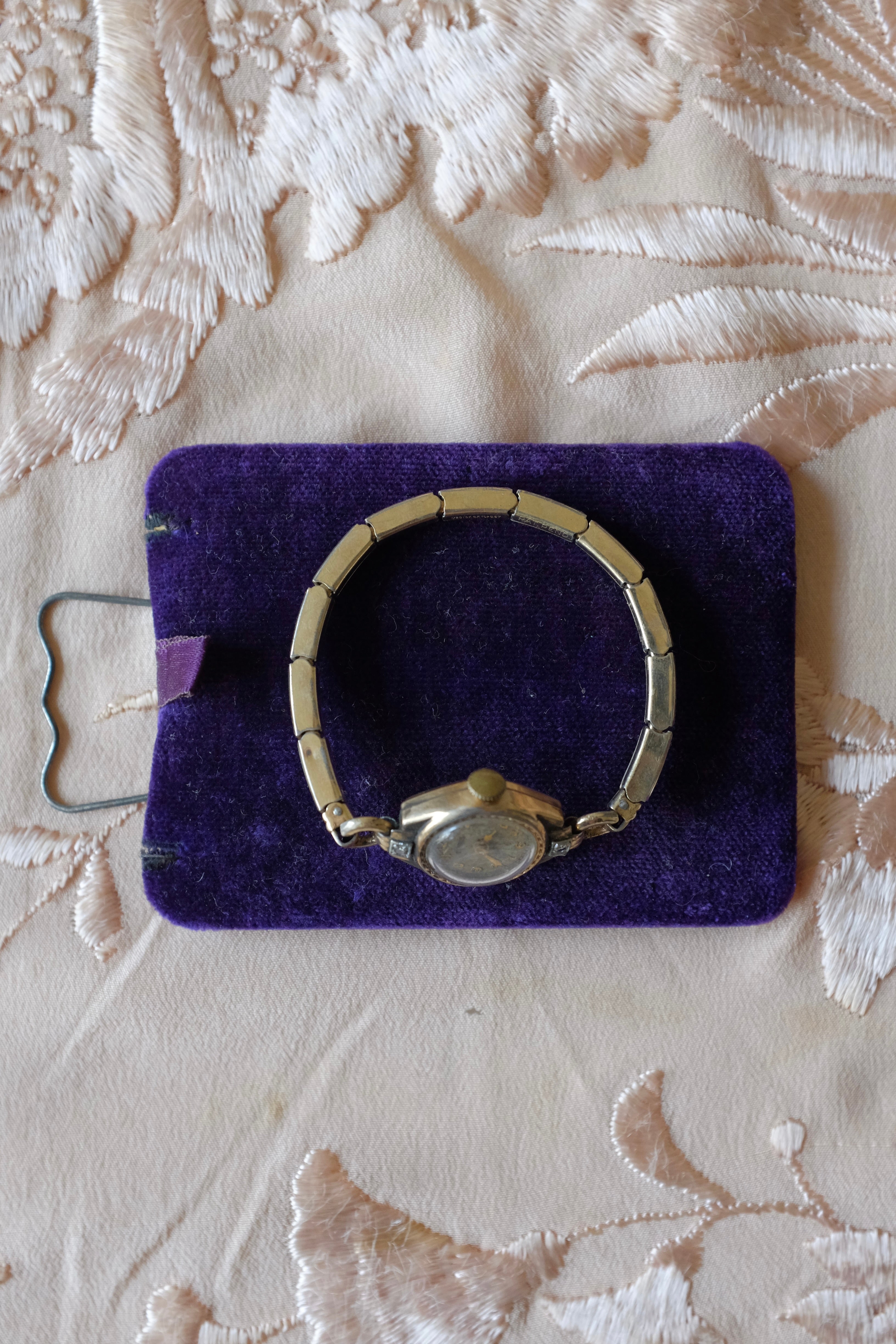 Vintage Benrus Black Enamel Watch