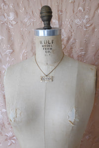 Antique Geo Sash Buckle Pendant Necklace