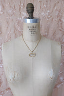 Antique Mini Sash Buckle Pendant Necklace