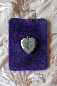 Vintage Sterling Silver Dual Heart Locket