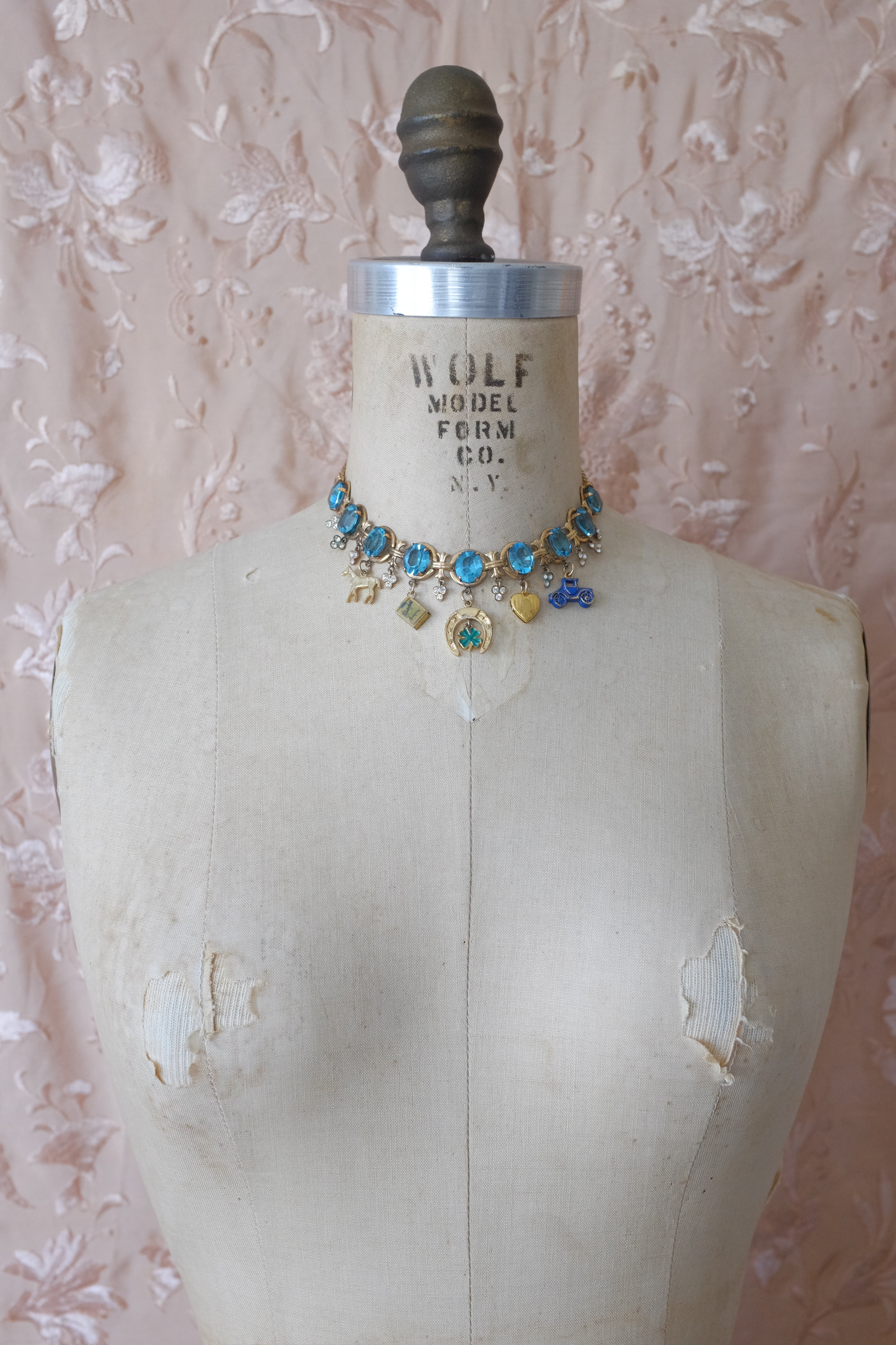 "Cigs, Cars & Clovers" Collar Necklace