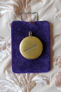 Antique Gold Filled Paste Locket