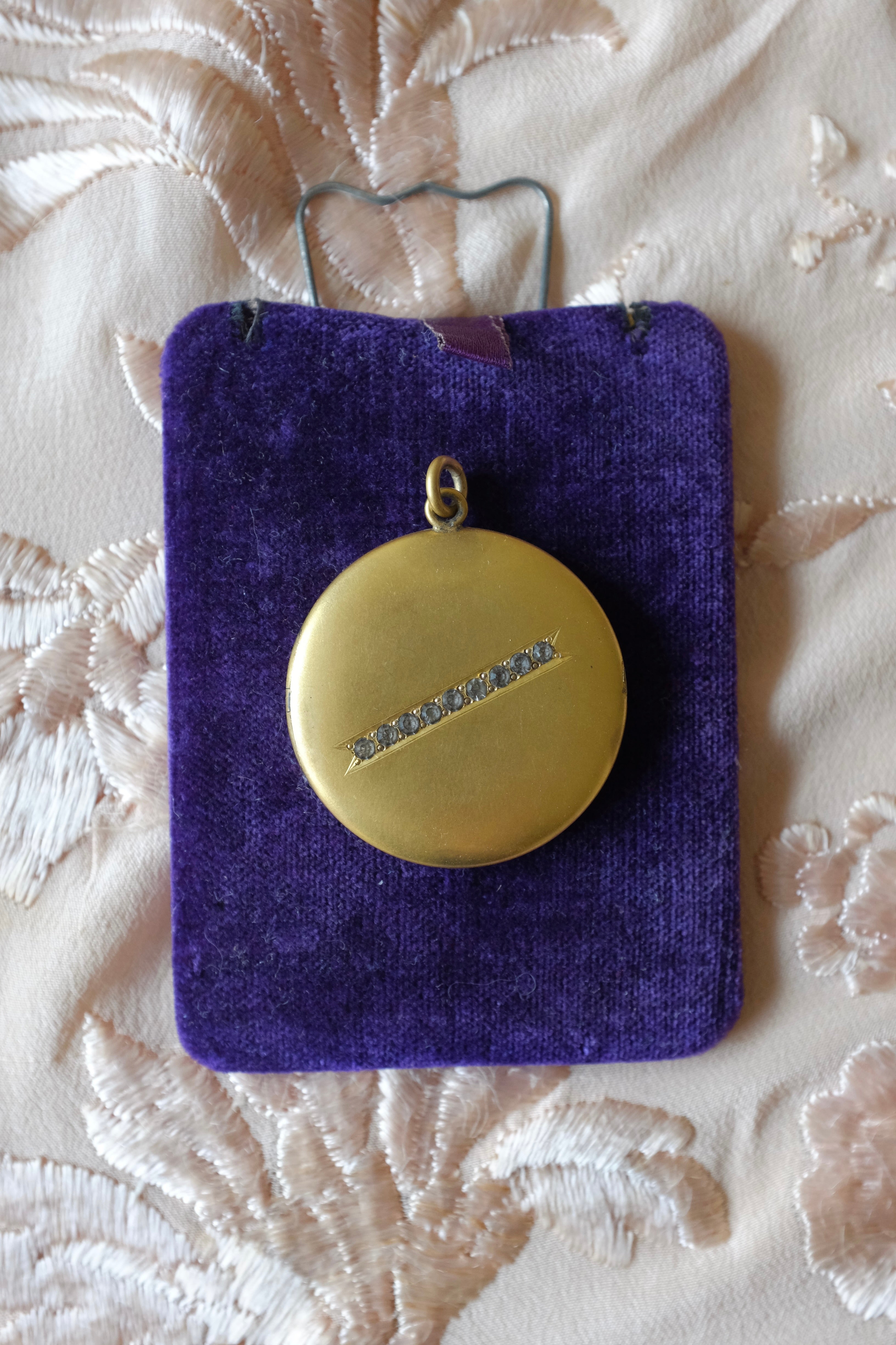 Antique Gold Filled Paste Locket