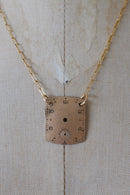 Vintage Watch Face Necklace