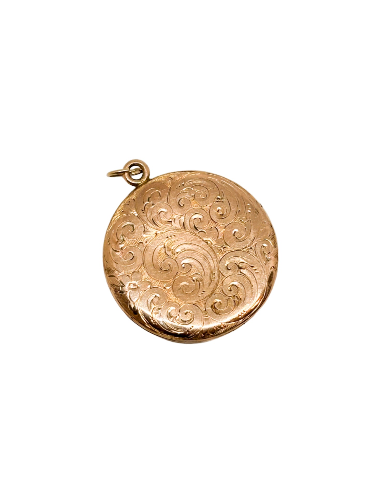 Antique Gold Filled Engraved Hair Locket