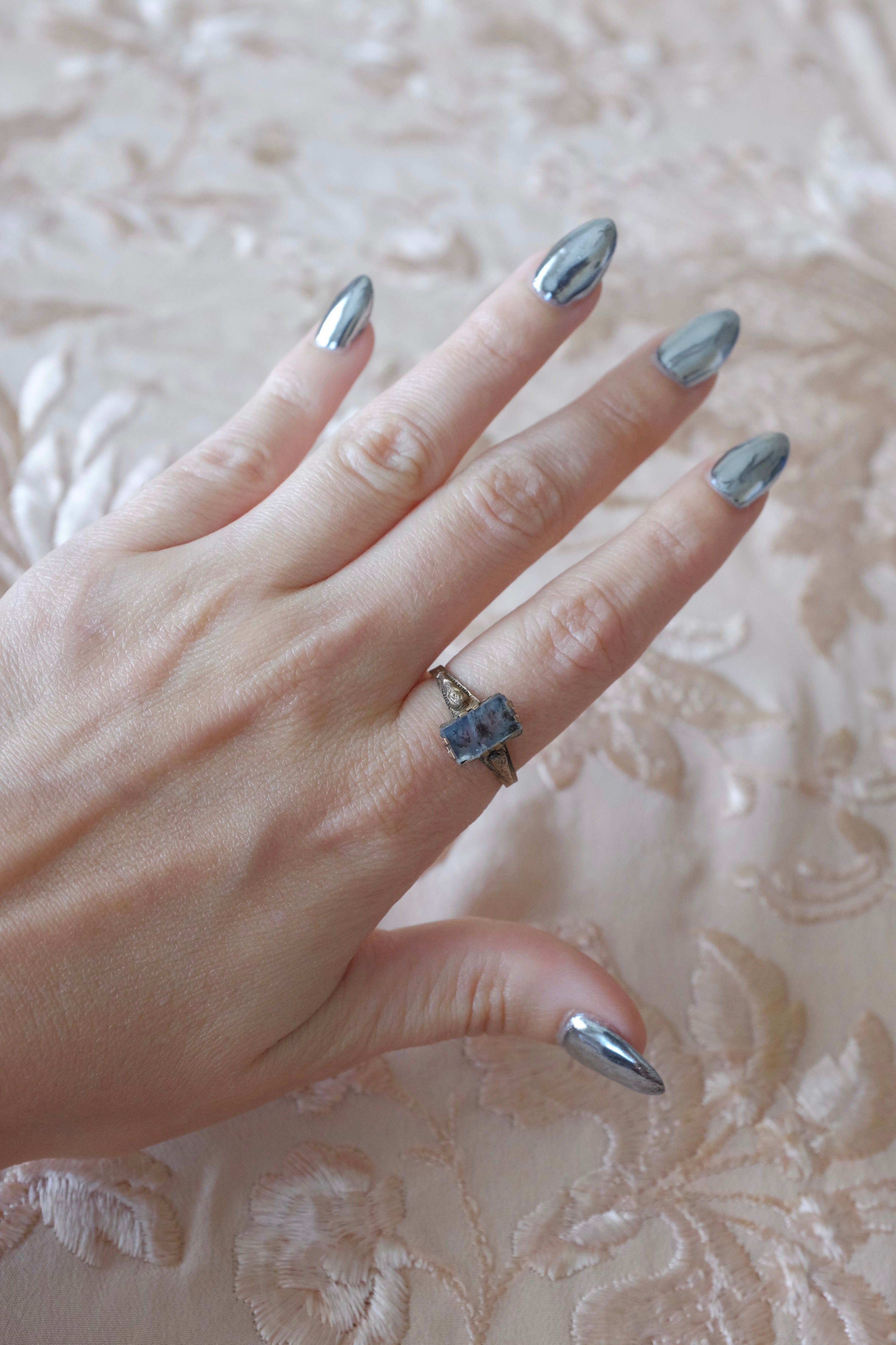 Moss Agate Ring (As-Is)