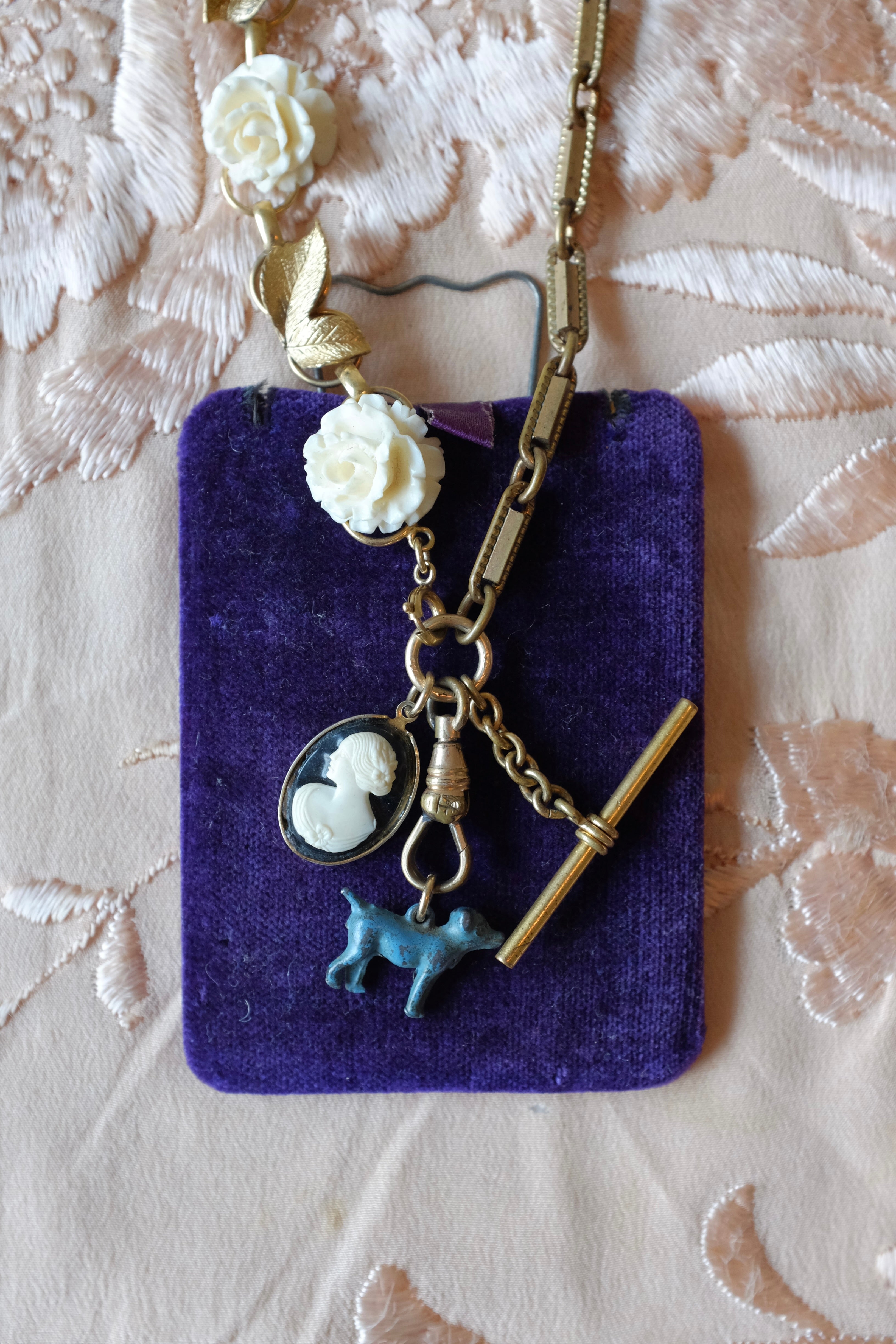 Roses & Cameos Necklace