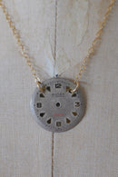Vintage Watch Face Necklace
