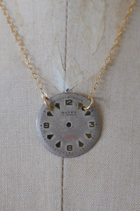 Vintage Watch Face Necklace
