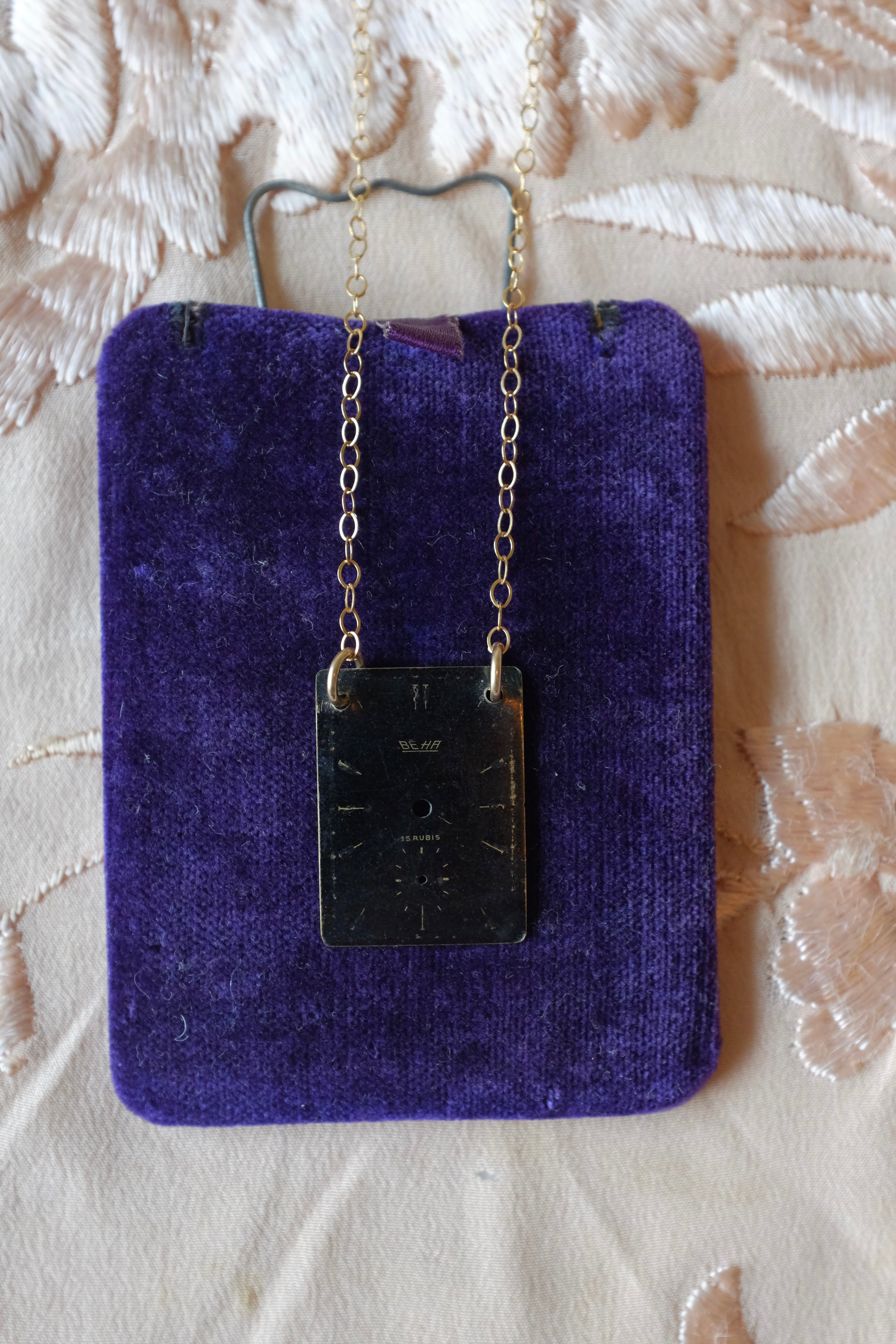 Vintage Watch Face Necklace
