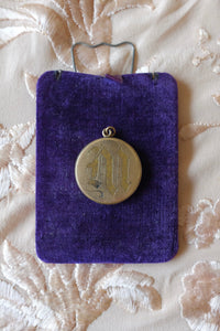 Antique Gold Filled Crescent Moon Locket