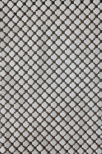 Vintage White Metal Mesh Clutch Bag